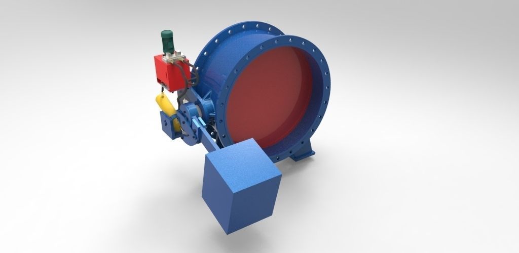 Turbine Inlet Valve Free 3D model_1