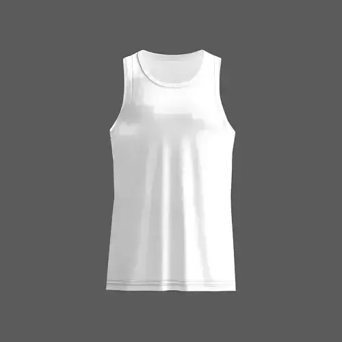 Mens tank top male shirt Clo3d Marvelous Designer 3D model