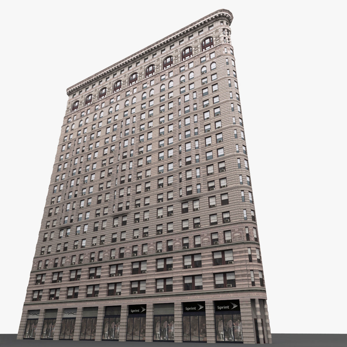 Flatiron Building Low-poly 3D model_5