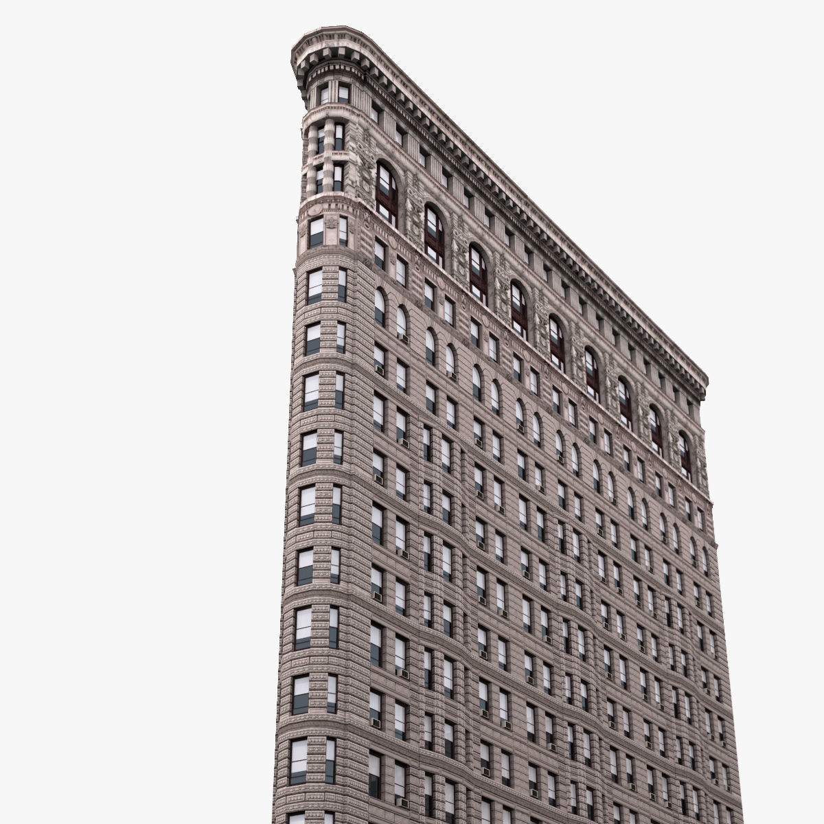Flatiron Building Low-poly 3D model_4