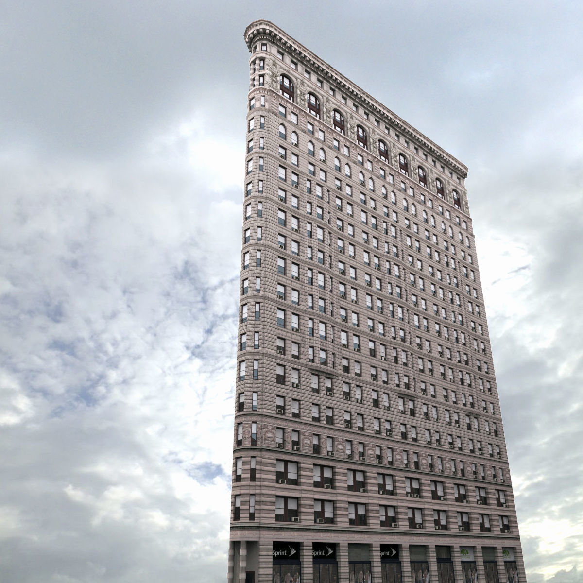 Flatiron Building Low-poly 3D model_1