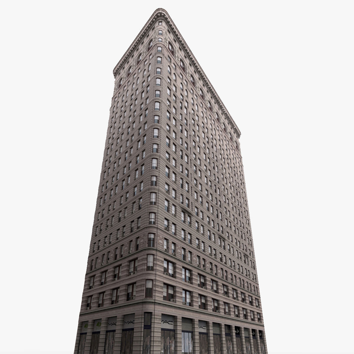 Flatiron Building Low-poly 3D model_3