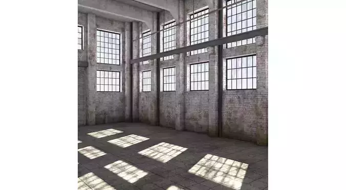 Warehouse room in industrial building