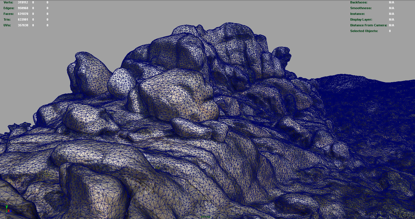 MOUNTAIN ROCKS 2 Low-poly 3D model_20