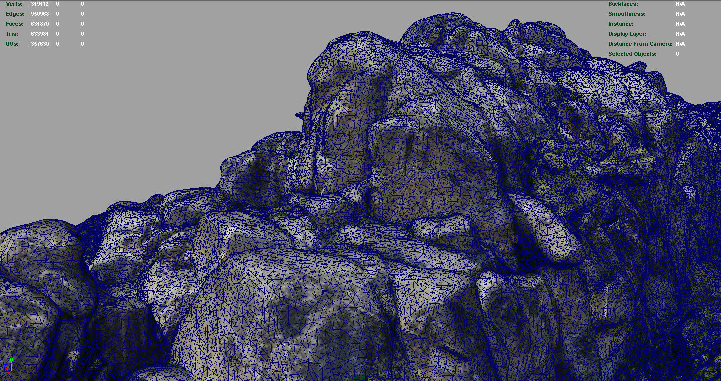 MOUNTAIN ROCKS 2 Low-poly 3D model_17