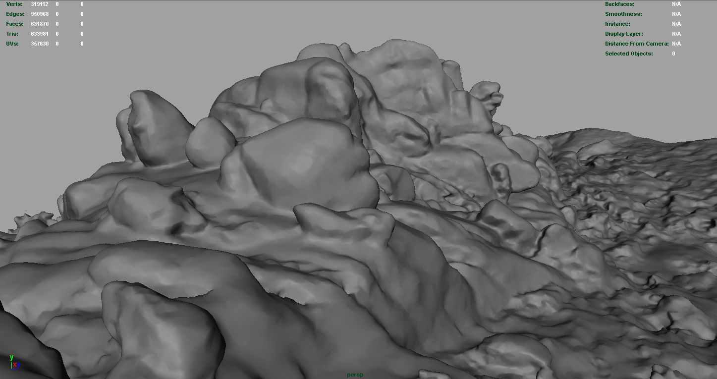 MOUNTAIN ROCKS 2 Low-poly 3D model_19