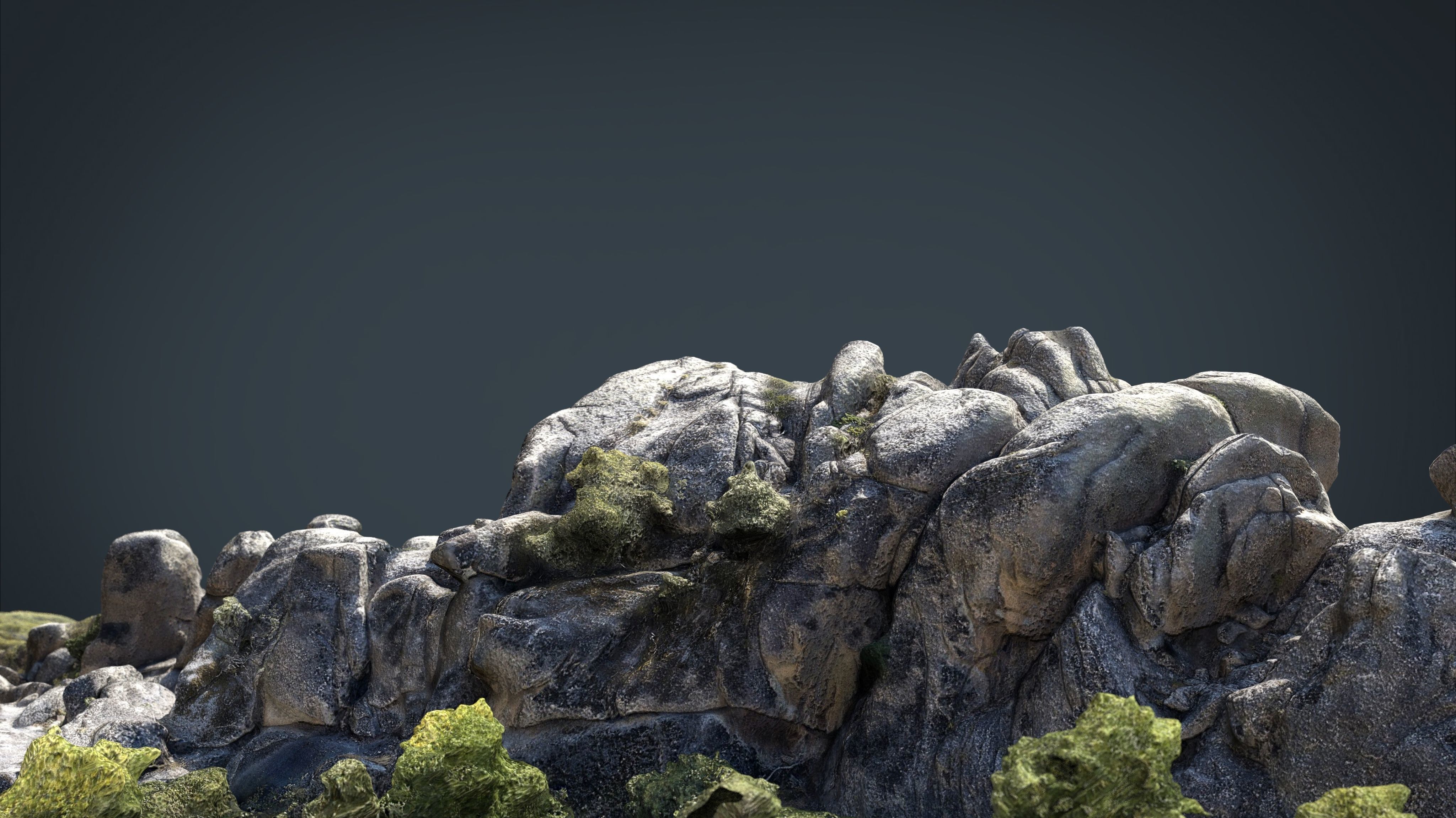 MOUNTAIN ROCKS 2 Low-poly 3D model_7