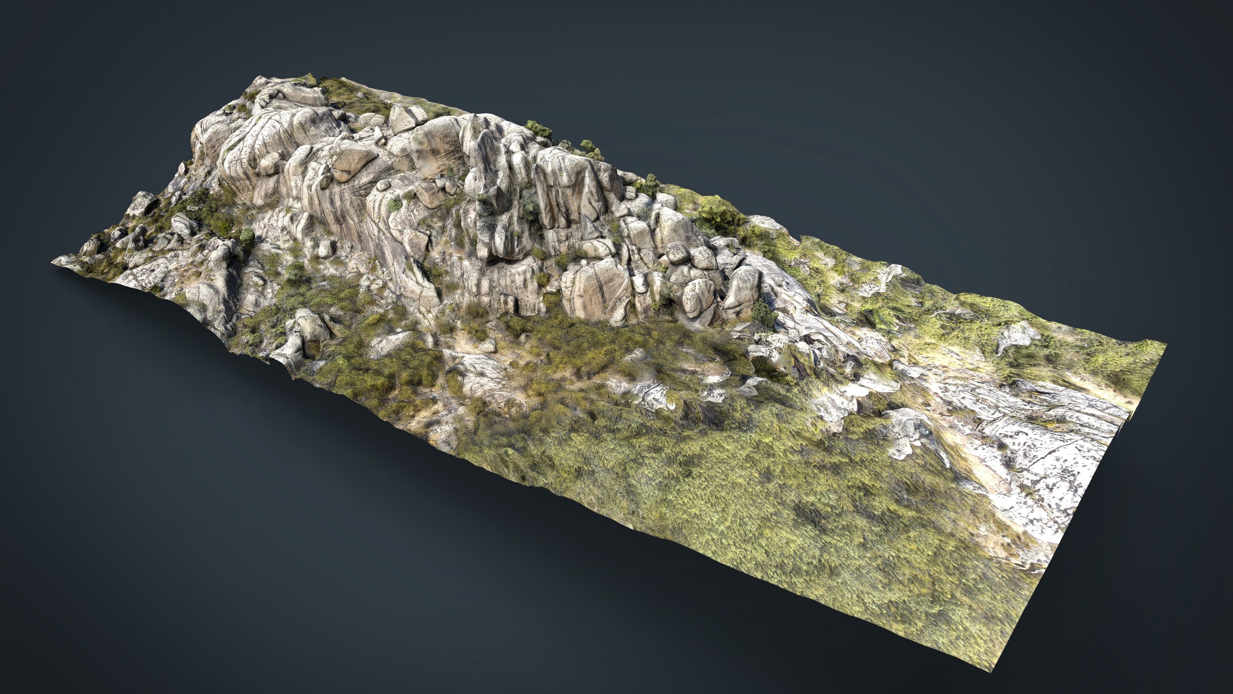 MOUNTAIN ROCKS 2 Low-poly 3D model_6