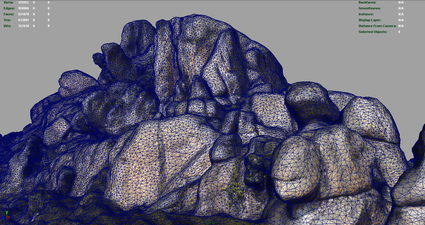 MOUNTAIN ROCKS 2 Low-poly 3D model_15