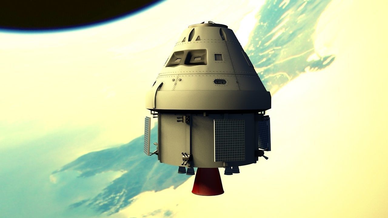 Spacecraft 3D model_1
