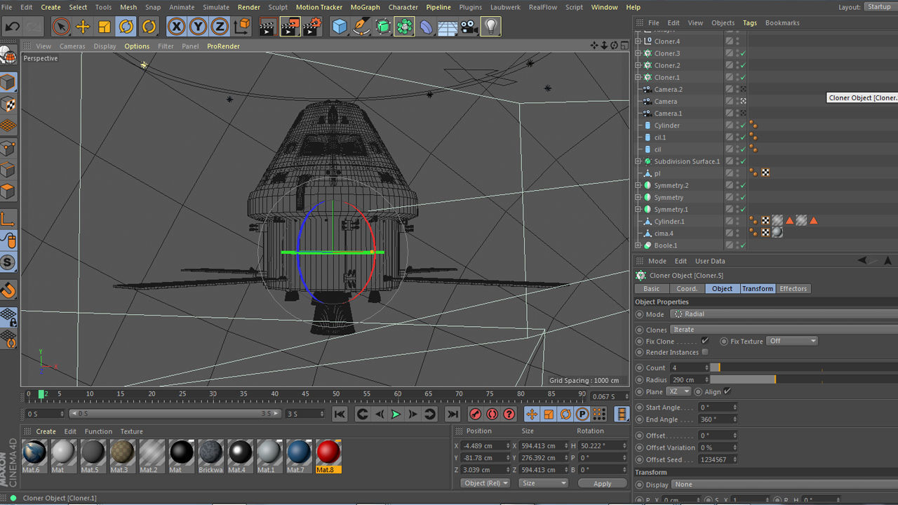 Spacecraft 3D model_4