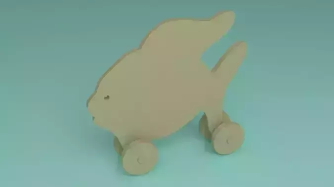 toy wooden golden fish 2d