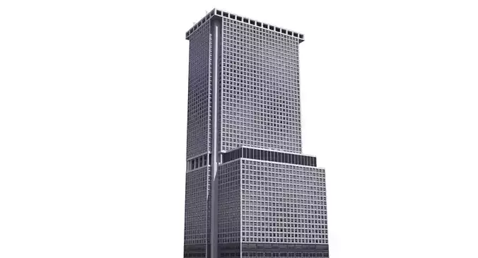 One New York Plaza Low-poly 3D model