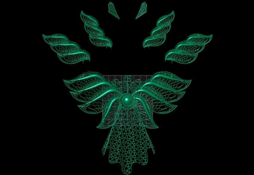 necklace shells 3D print model_4