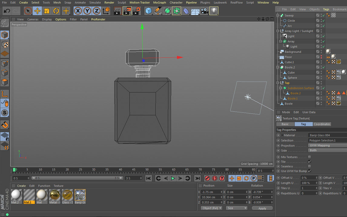 Perfum perfume bottle 3D model_4