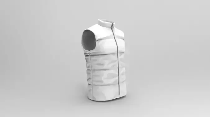 Mens vest - body warmer - Marvelous Designer