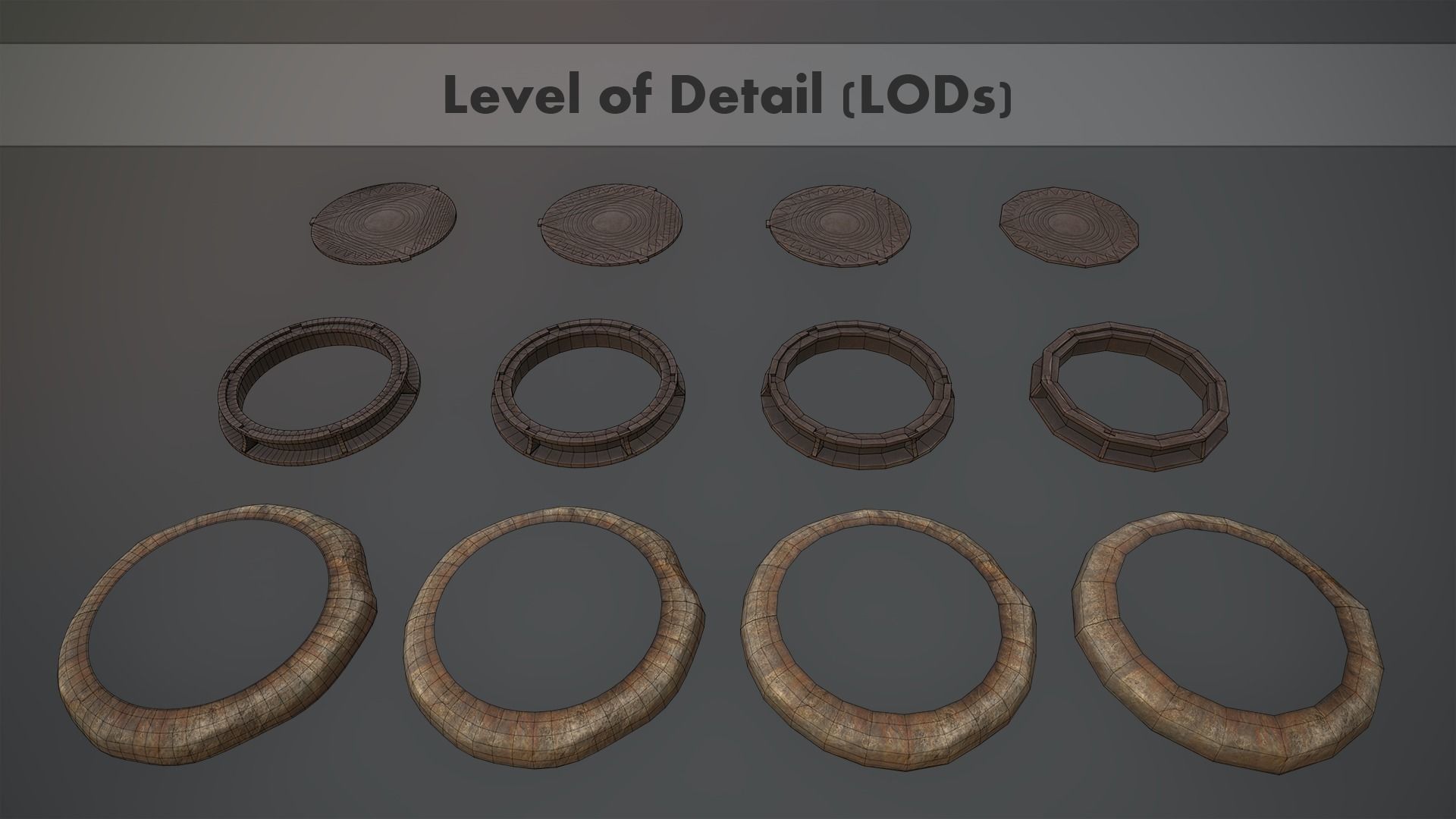 Sewer Hatch v6 Low-poly 3D model_13