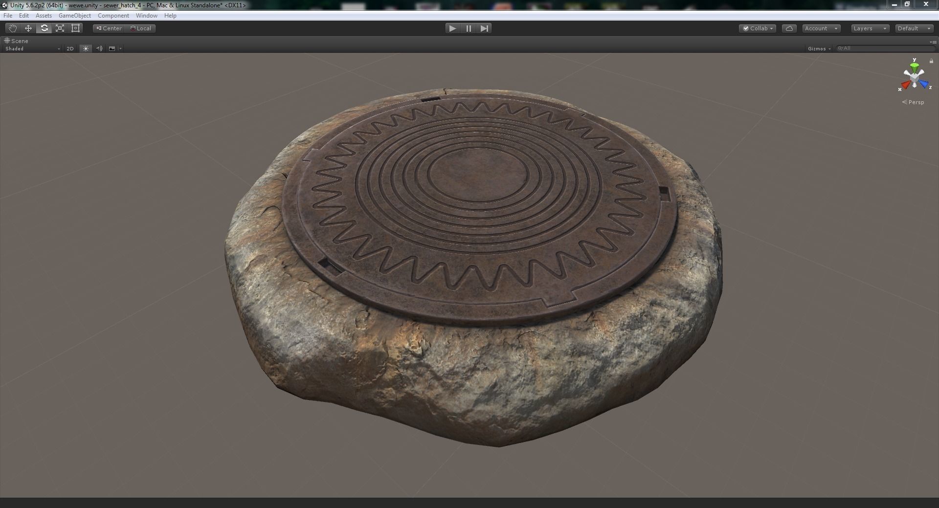 Sewer Hatch v6 Low-poly 3D model_15