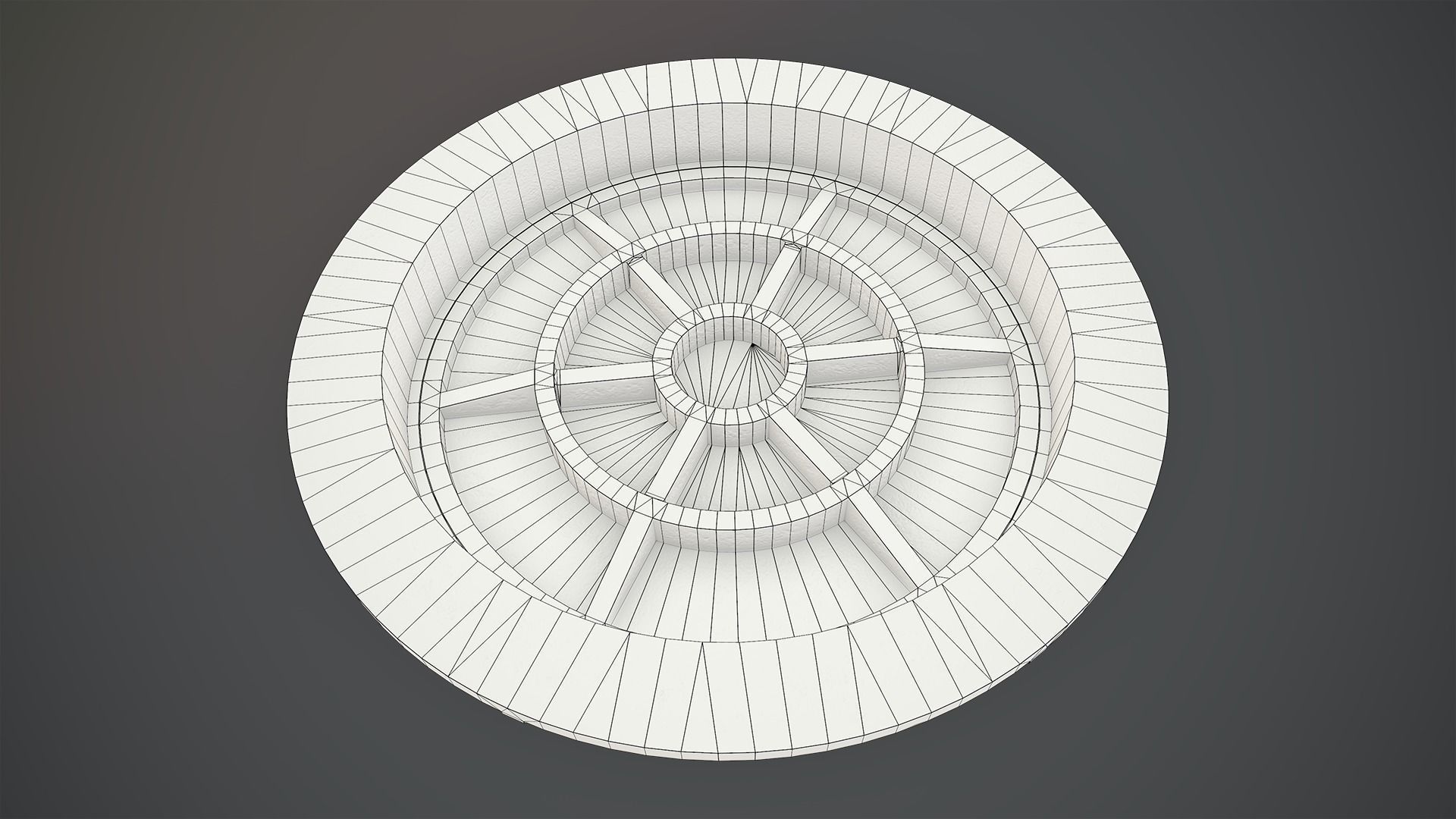 Sewer Hatch v6 Low-poly 3D model_18