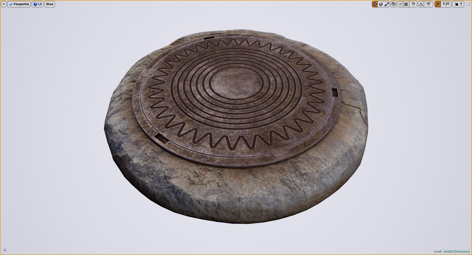 Sewer Hatch v6 Low-poly 3D model_16