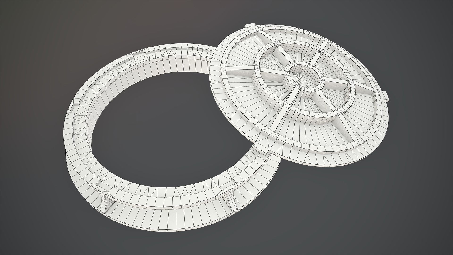 Sewer Hatch v6 Low-poly 3D model_19