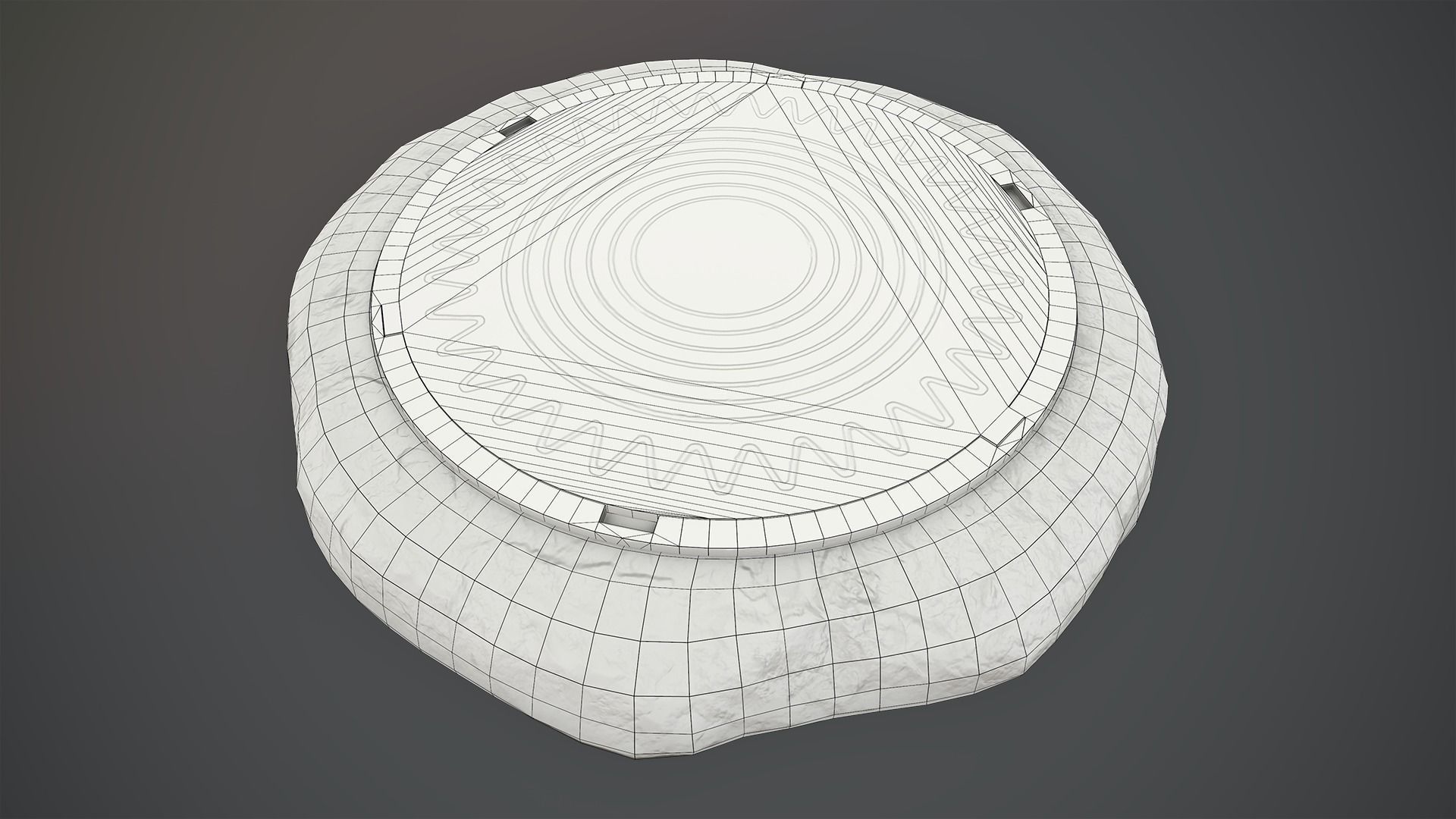 Sewer Hatch v6 Low-poly 3D model_17