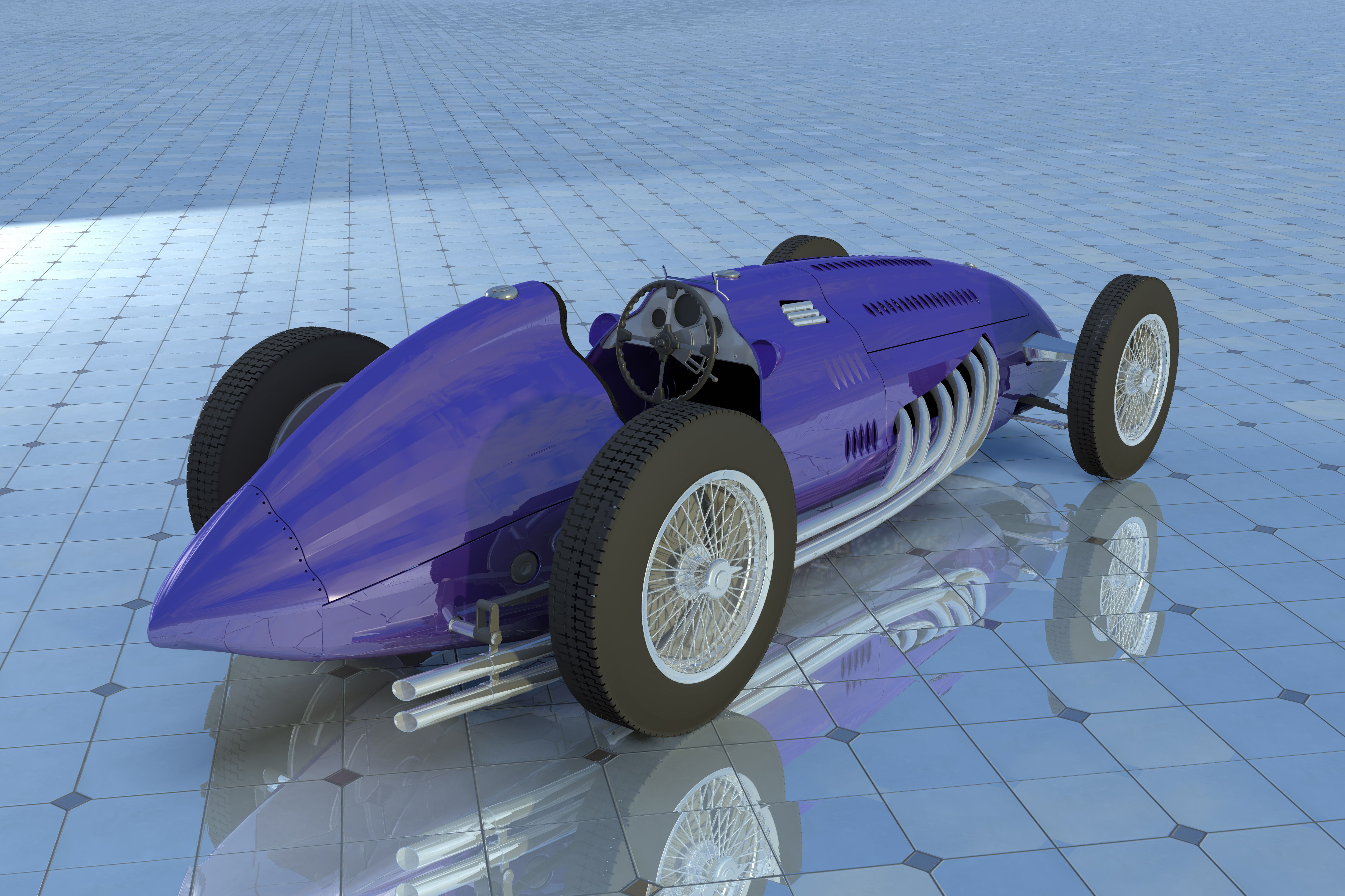 Talbot Lago T26C - 1949 Free 3D model_9