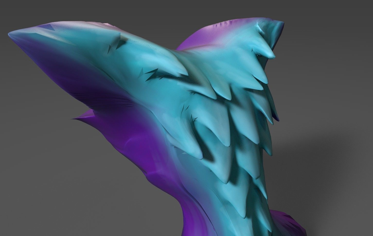 Bat Cat sculpture Free low-poly 3D model_14