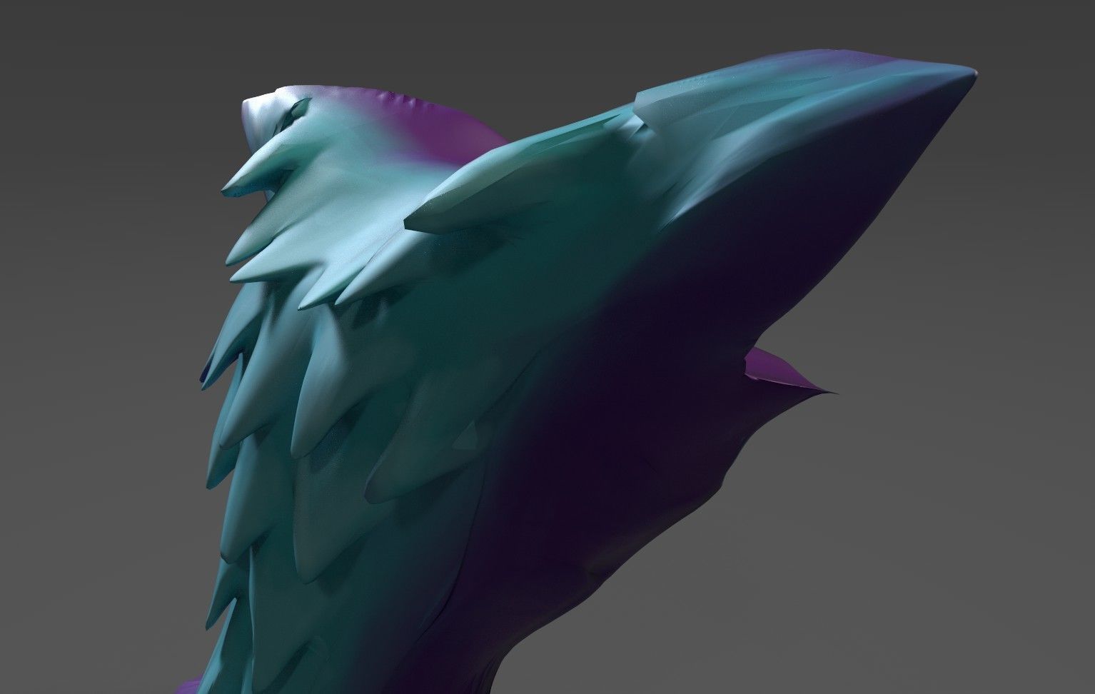 Bat Cat sculpture Free low-poly 3D model_12