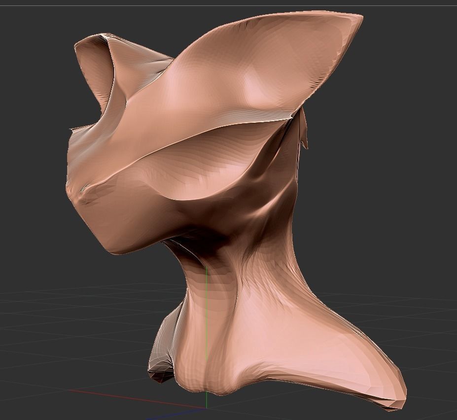 Bat Cat sculpture Free low-poly 3D model_20