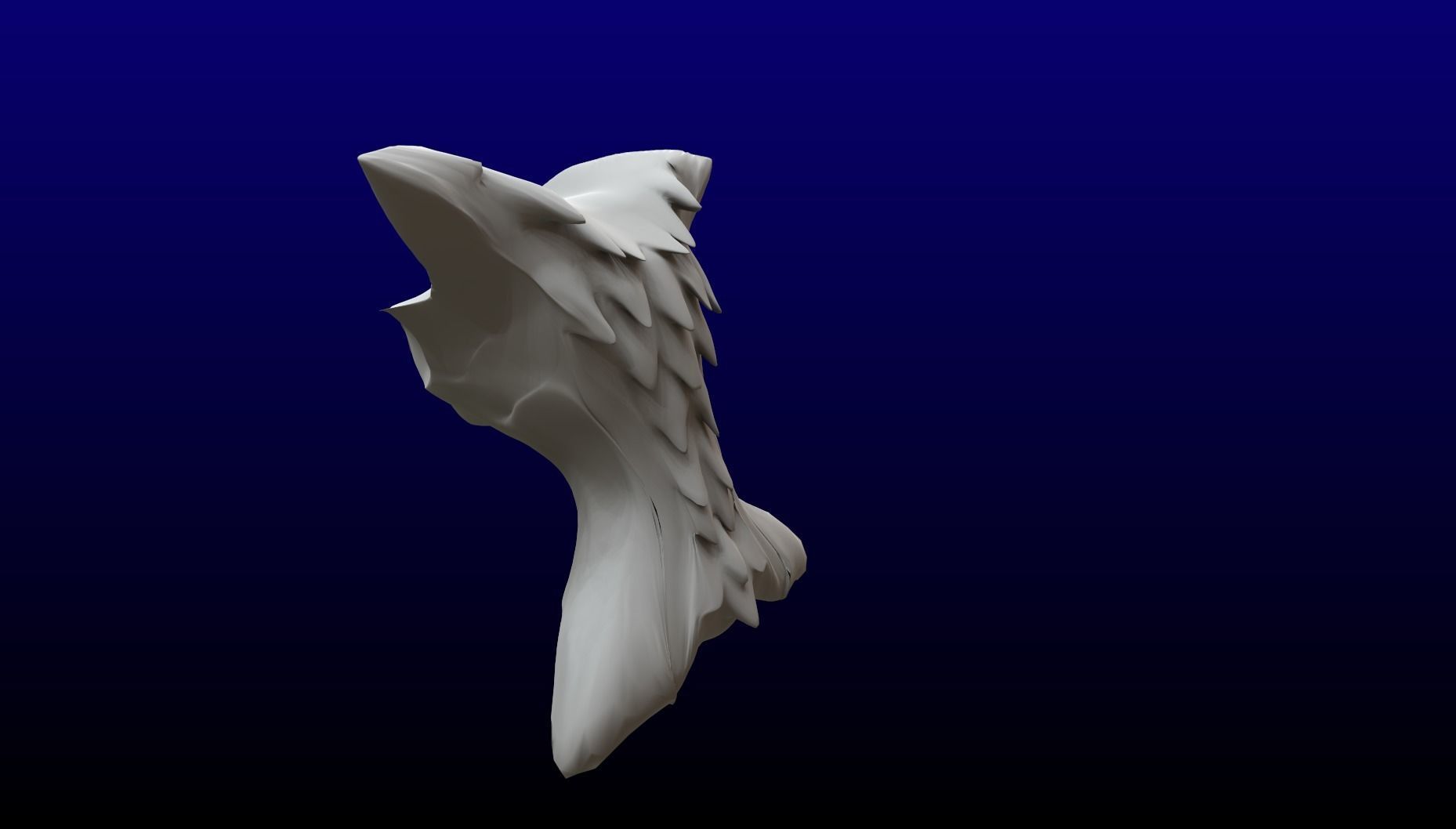 Bat Cat sculpture Free low-poly 3D model_17