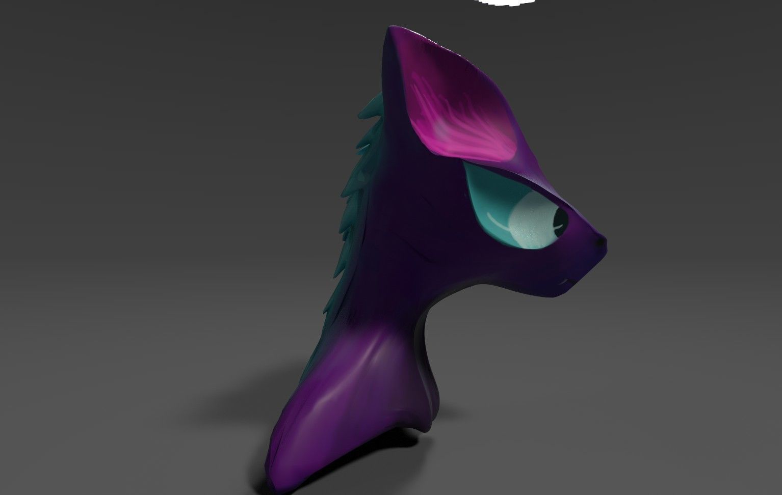 Bat Cat sculpture Free low-poly 3D model_6