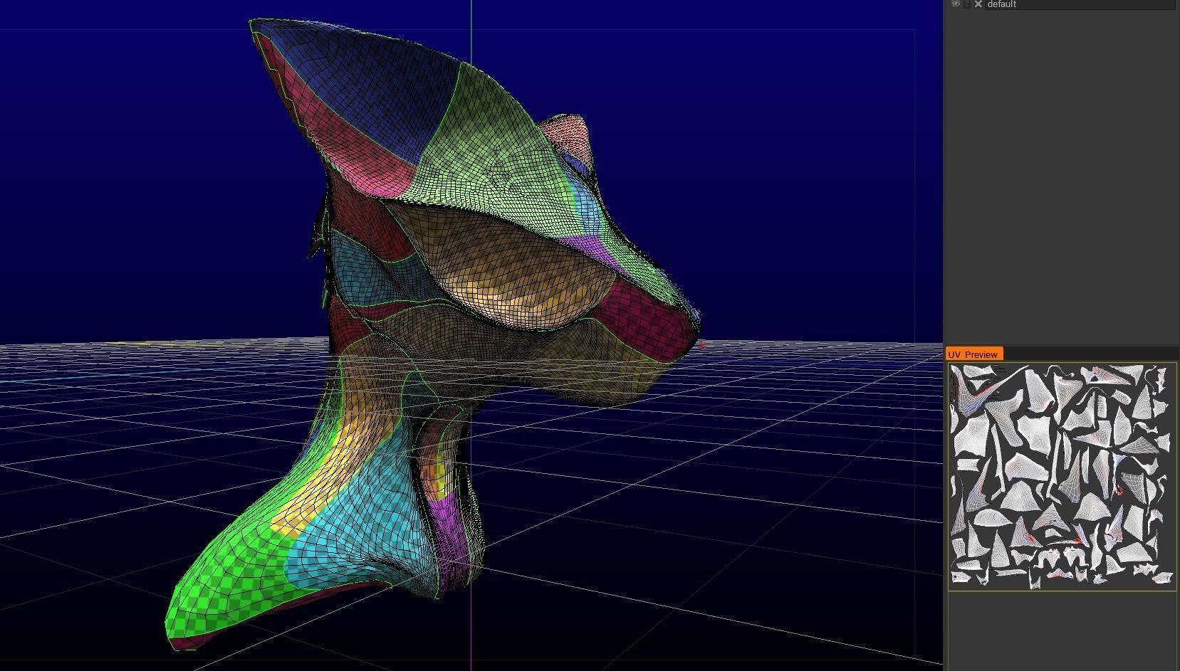 Bat Cat sculpture Free low-poly 3D model_21