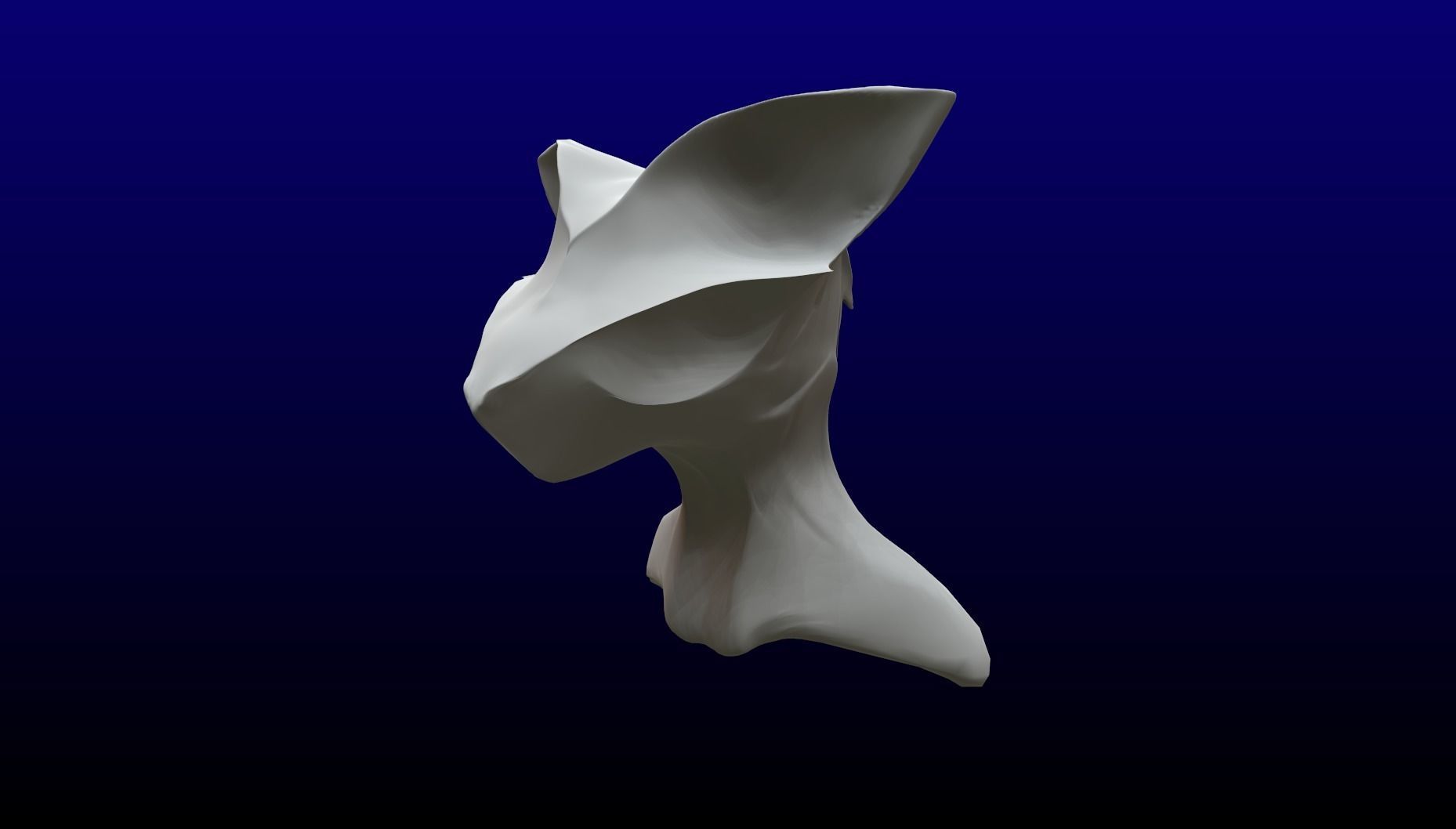 Bat Cat sculpture Free low-poly 3D model_18