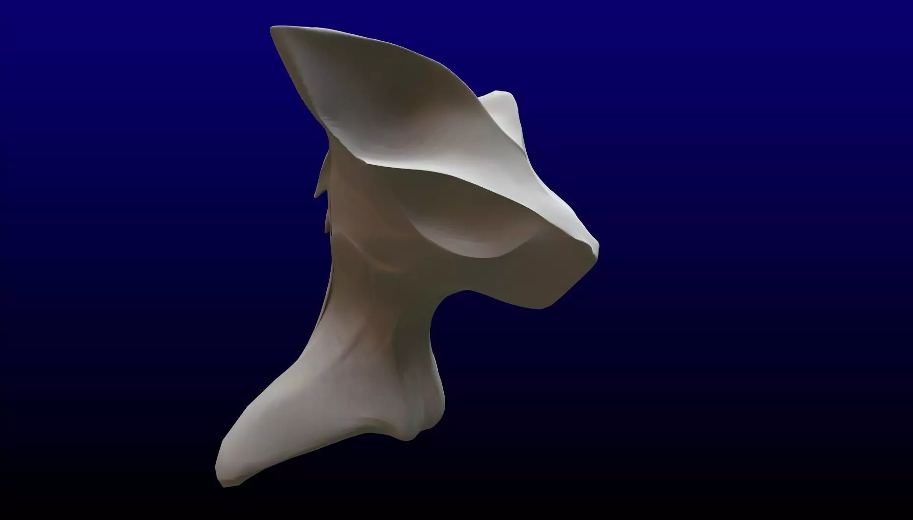 Bat Cat sculpture Free low-poly 3D model_0