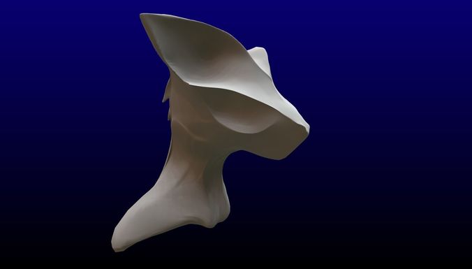 Bat Cat sculpture Free low-poly 3D model