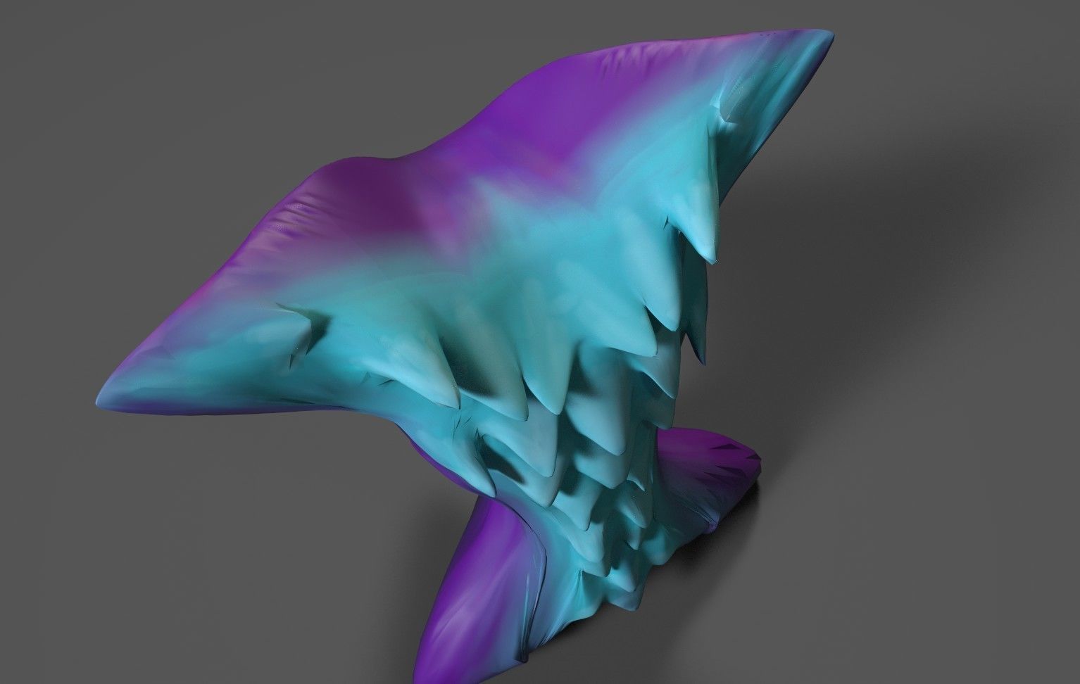 Bat Cat sculpture Free low-poly 3D model_13