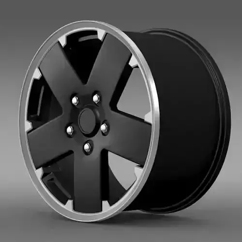 Jeep Wrangler black rim