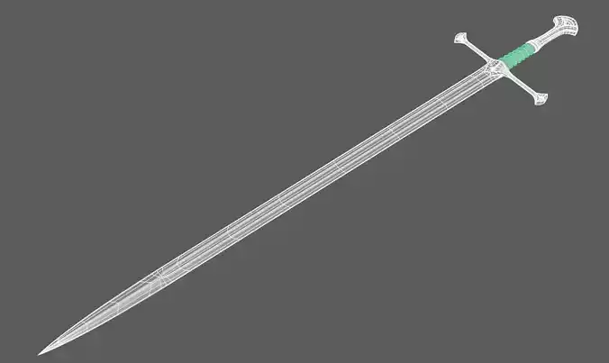LowPoly Sword from Lord of the Rings