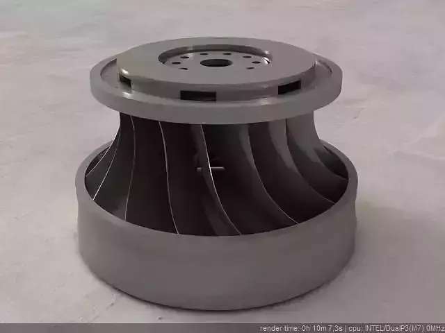 Francis Turbine Runner Free 3D model
