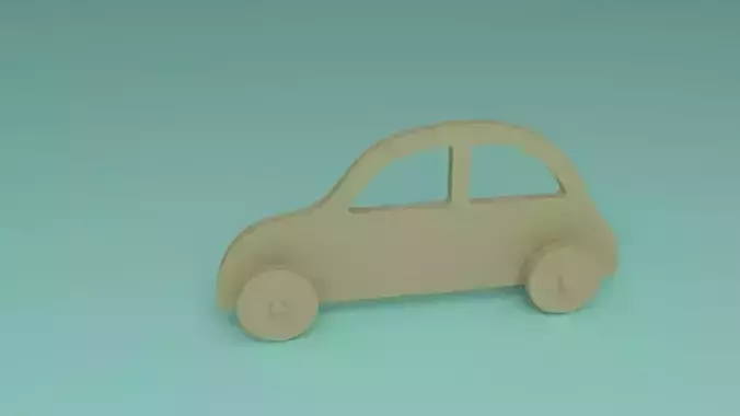 toy wooden car 2d