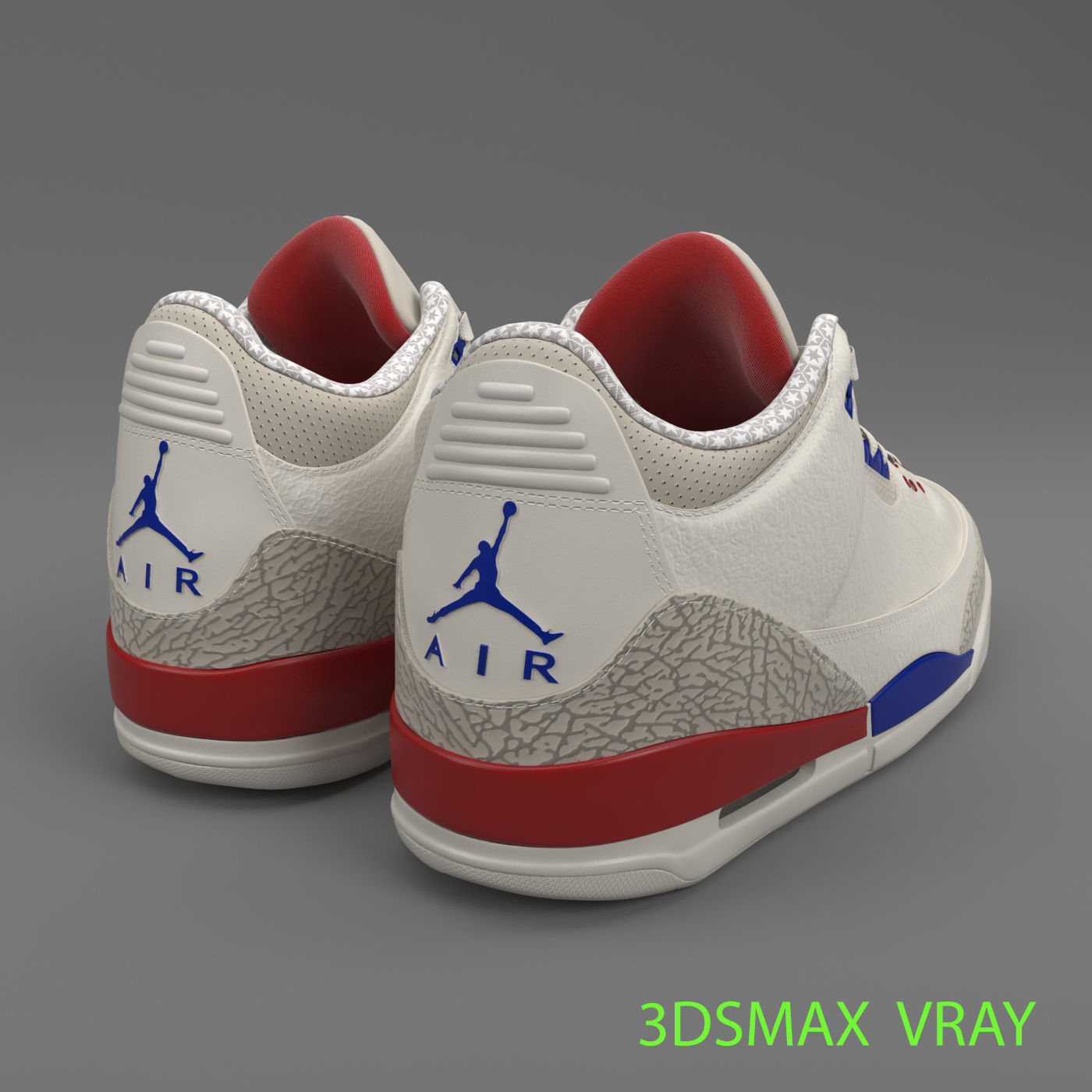 Air Jordan 3 Retro PBR 3D model_7