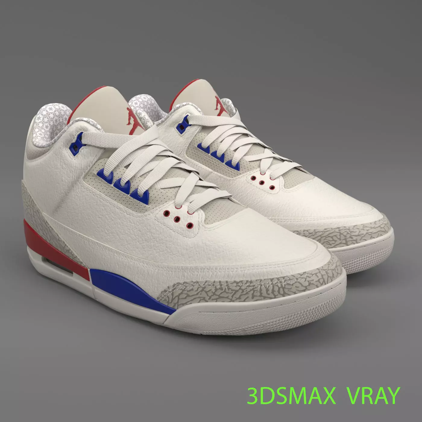 Air Jordan 3 Retro PBR 3D model_0