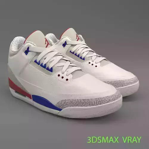 Air Jordan 3 Retro PBR 3D model
