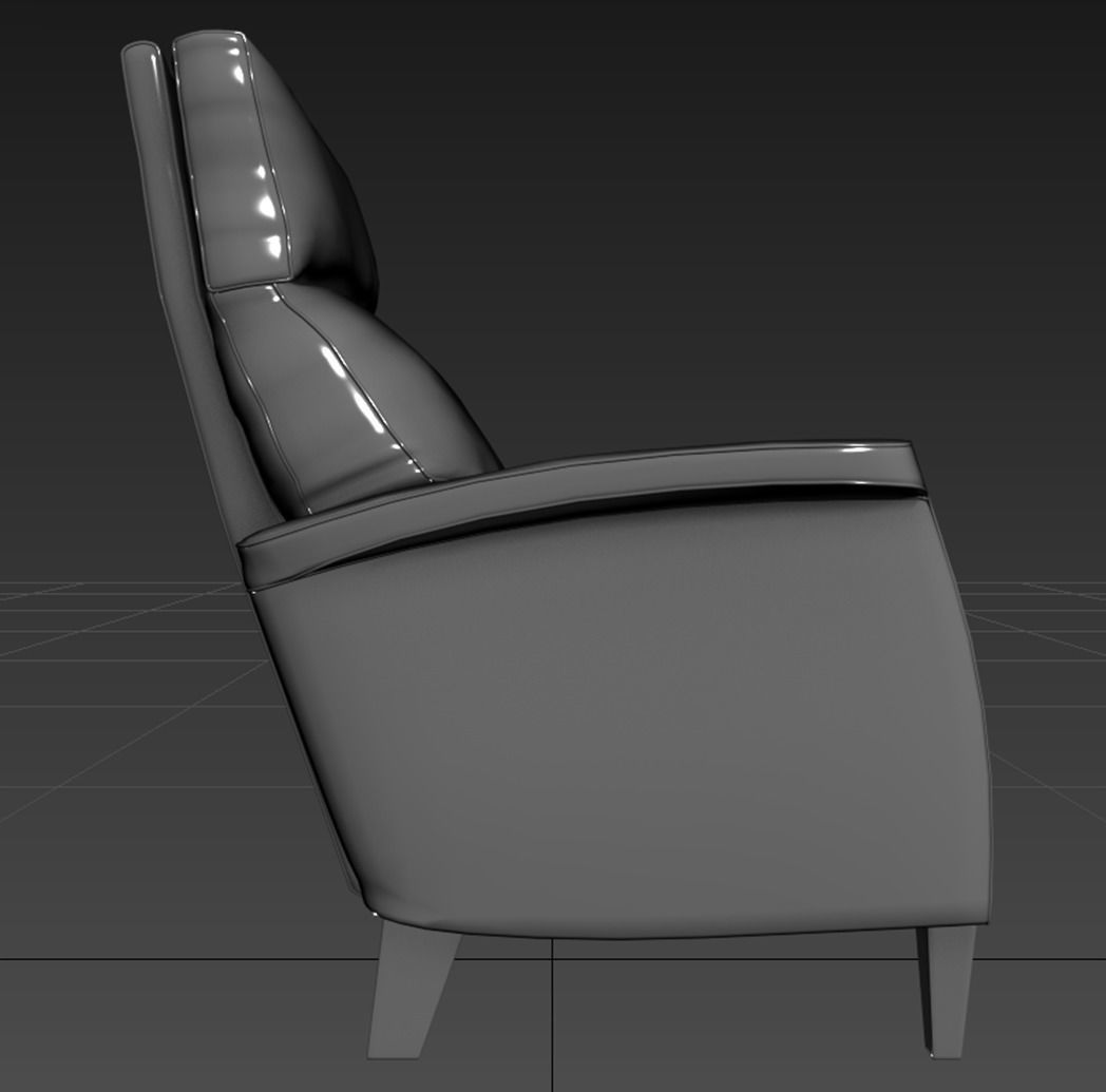 Armchair Soaid 3D model_4