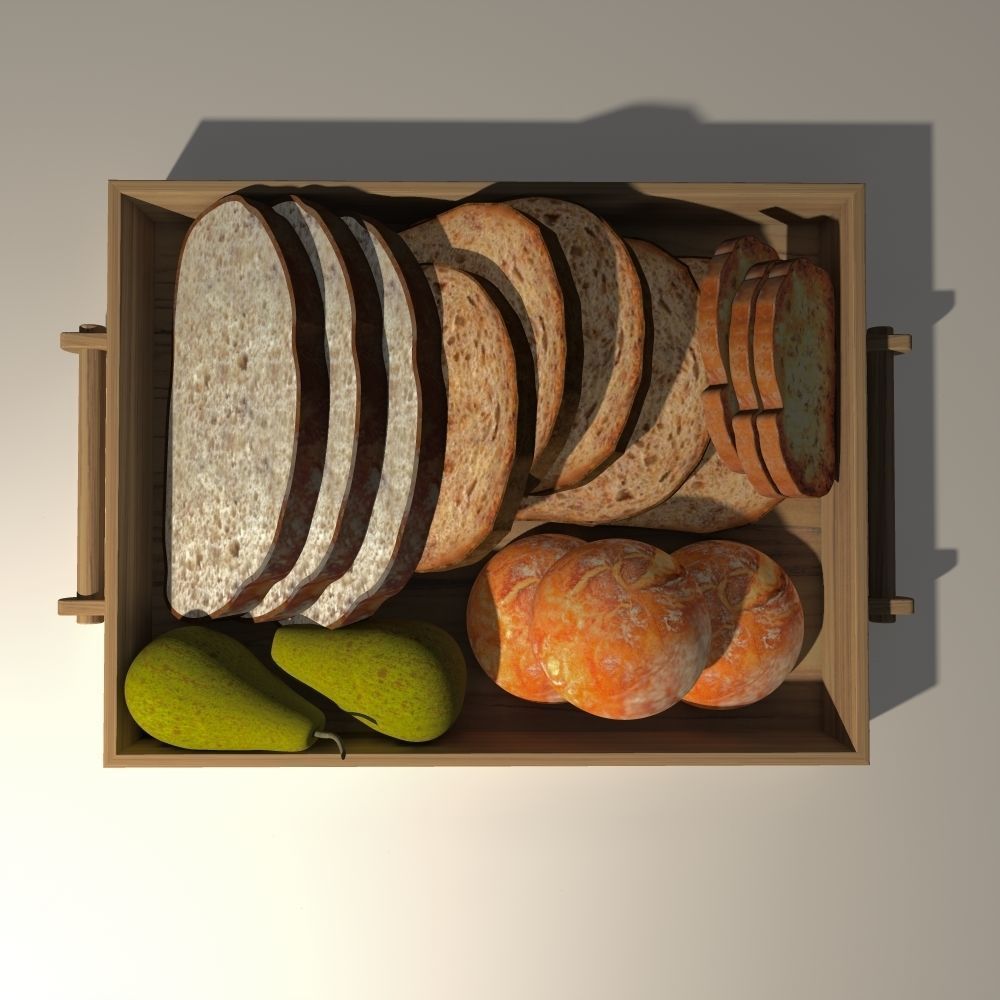bread tray - tray 3D model_1