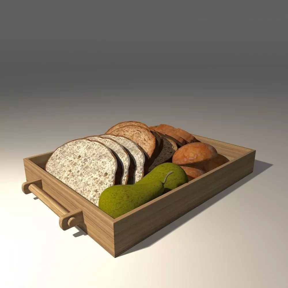 bread tray - tray 3D model_0