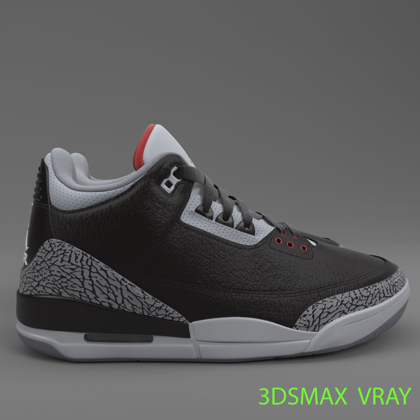 Air Jordan 3 Retro PBR 3D model_5
