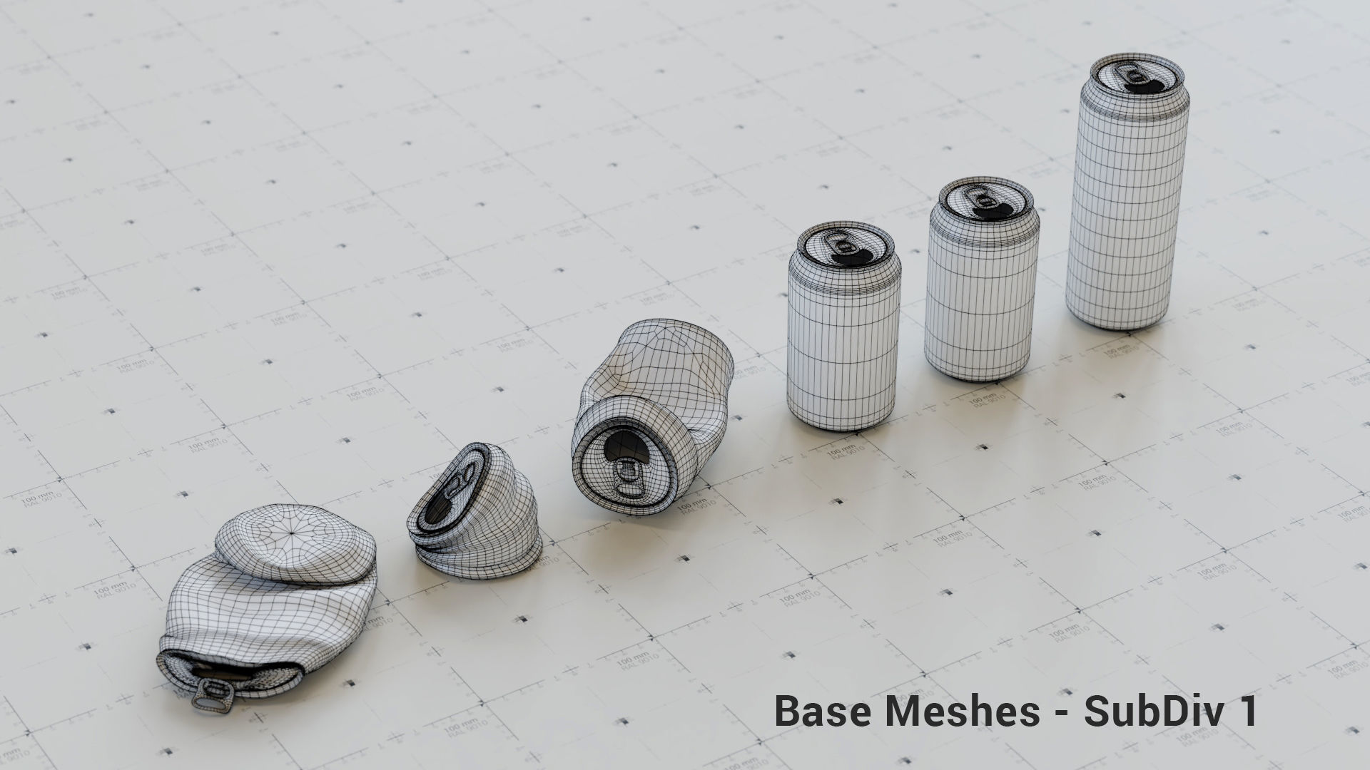 Trash Cans Garbage 24 Types - 3D Asset Kit PBR Low-poly 3D model_8