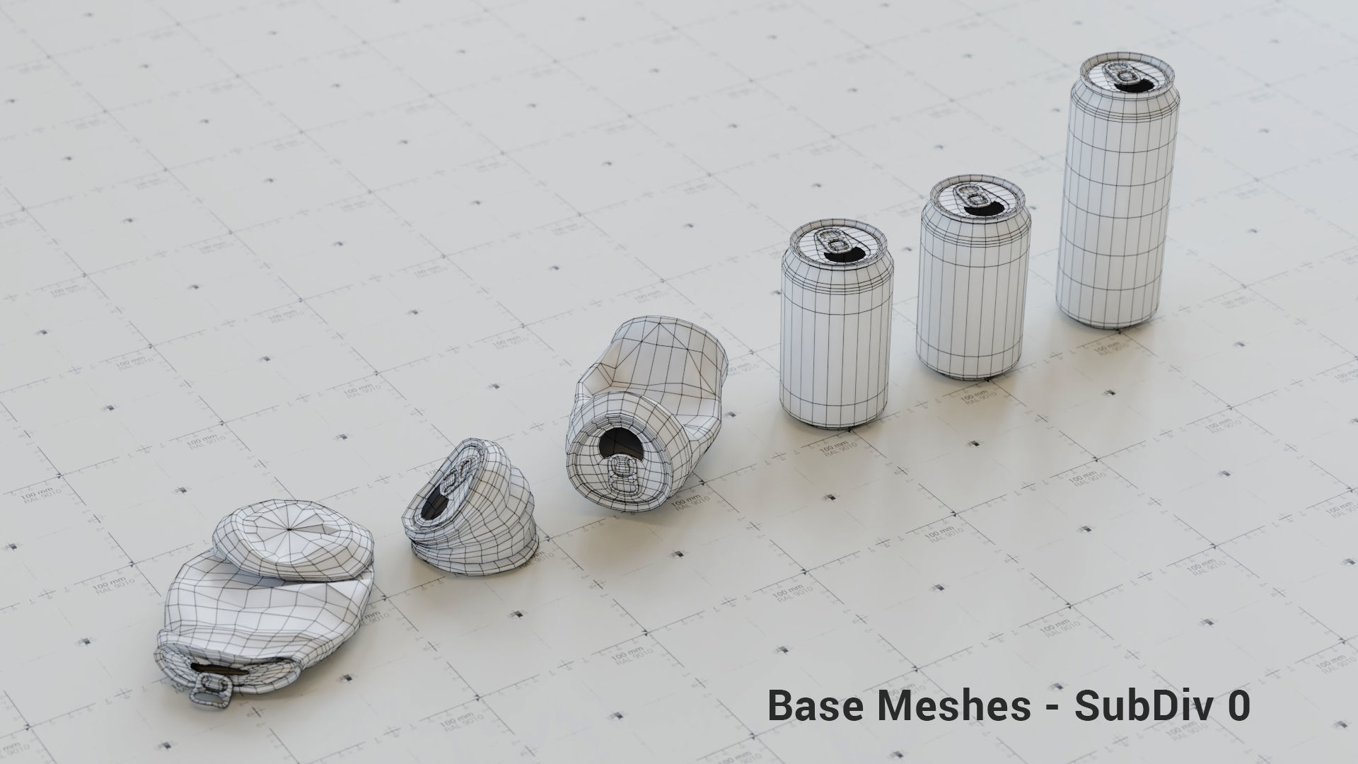 Trash Cans Garbage 24 Types - 3D Asset Kit PBR Low-poly 3D model_7